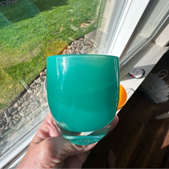 Glassybaby “Empress” Triskelion Green Collectable Votive - Picture 8 of 8